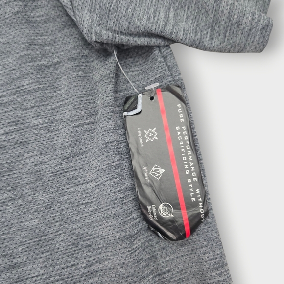 NWT Travis Mathew Shirt Mens XXL Gray New Golf Polo Heater Performance Stretch - Picture 8 of 11